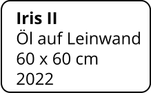 Iris II  Öl auf Leinwand 60 x 60 cm    2022