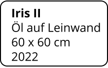 Iris II  Öl auf Leinwand 60 x 60 cm    2022